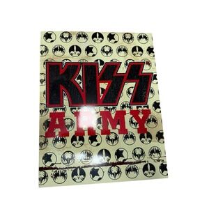 New KISS School Portfolio- Kiss Army 2 pocket Folder‎ NOS